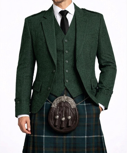 Giacca gilet kilt argyle - gilet,