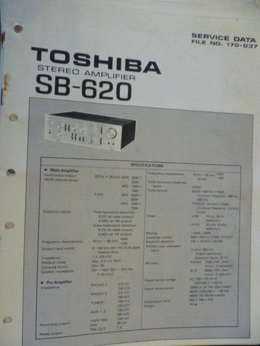 Toshiba 620 amplificatore - toshiba, sb-620