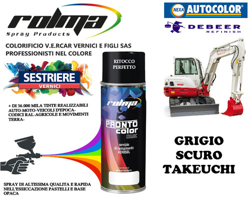 Takeuchi grigio scuro - grigio,