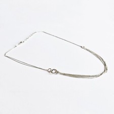 Collana Stroili Oro catenina multifilo in argento 925 con cuore laterale