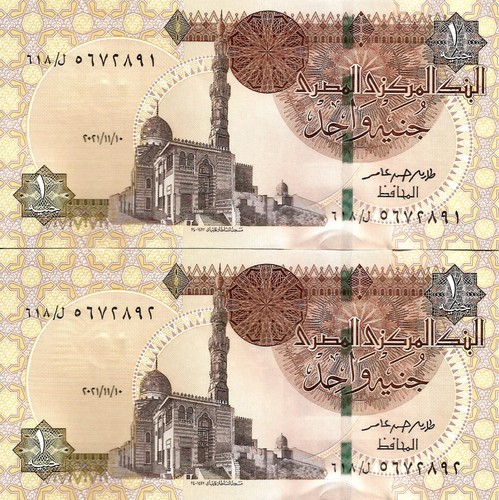 Egypt pound 2021 - 2x, 1