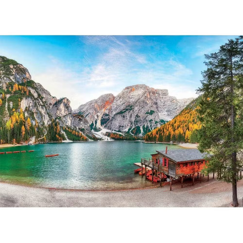 Lago braies autunno - lago,
