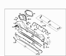 A4536822000 RIVESTIMENTO SUPPORTO PARAURTI POSTERIORE (N°50 IN FIGURA)