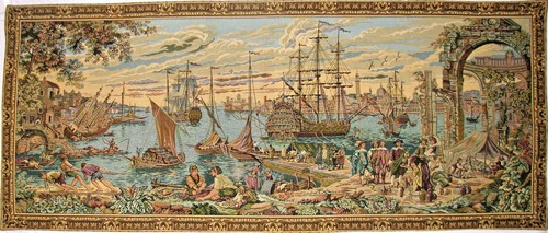 Arazzo belga nautico - nautico, di