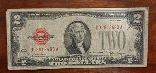 Banconota dollari 1928 red - 2, g