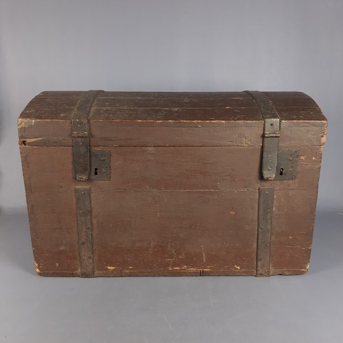 Antico baule legno ferro cassa - antico,