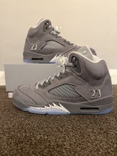Jordan 5 grigio lupo, taglia