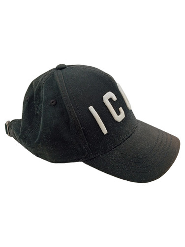 Dsquared2 cap uomo nero icon - cap,