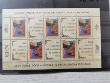 VATICANO 2009 FOGLIETTO LINGUA