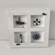 QUADRETTO QUADRO STILE MARINA FATTO A MONO ANNI 80 VINTAGE MISURE 23,5 X 23 C.