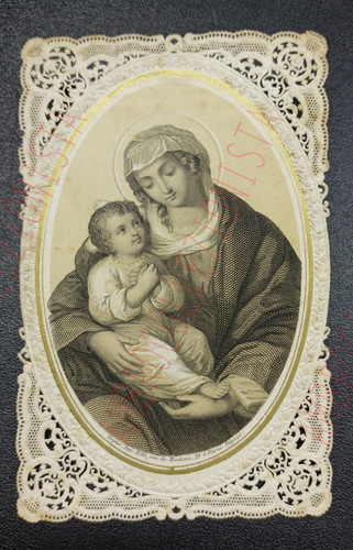 Santino antico con pizzo - antico,