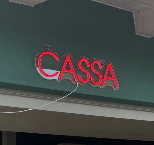 Insegna cassa scritta led bar - cassa,
