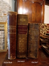 Lotto grandi dizionari enciclopedia antichi francesi  XVIII XIX secolo