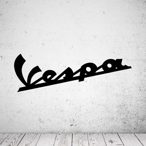 Wandtattoo vespa schriftzug - vespa,