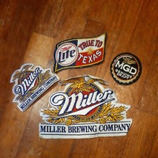 Set Toppe Patch Miller brewing company - racing - motorsport
