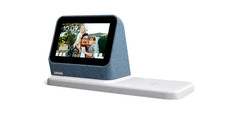 lenovo smart clock 2 con docking station grigio scuro