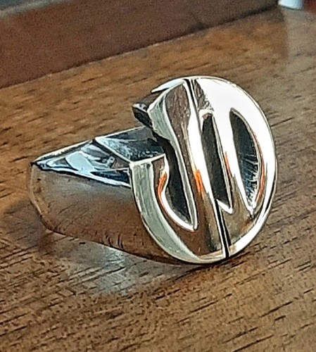Anello oro argento - 18, kt