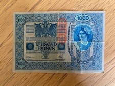 Banconota 1000 mila corone - banconota,