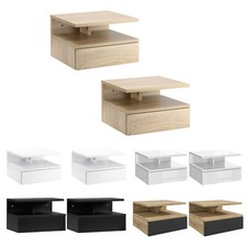 HOMCOM Set 2 Comodini Moderni