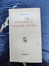 Libro. Campanella, Discorsi Ai Principi d'Italia, Chiantore Torino C2