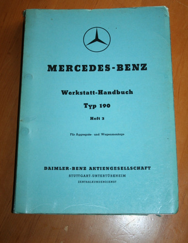 Manuale officina mercedes - officina, w