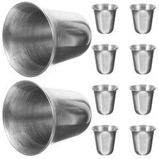  10 Pcs Tazza Acciaio Inox