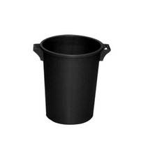 I.C.S. Bidone Spazzatura Plastica 120 litri Sovrapponibile 79 cm Nero P480120N
