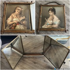 Antico specchio barbiere - specchio,
