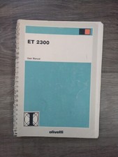 Manuale utente macchina da scrivere Olivetti ET2300