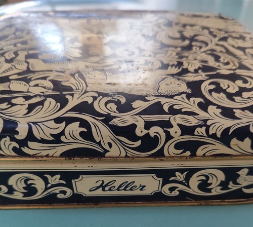 Scatola latta vintage heller - latta,