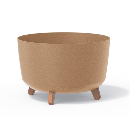 Vaso con piedi - con,