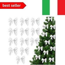 12 fiocchi bianchi festivi per