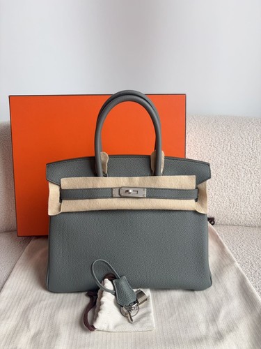 Hermes birkin30 handbag vert - handbag,