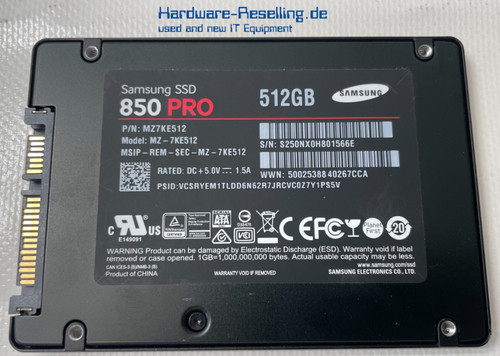Samsung 850 pro nand ssd - ssd, 512