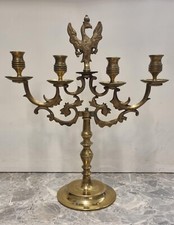 Vecchio CANDELABRO in ottone