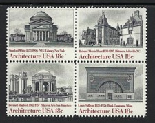 USA - 1981 MNH 18c Blocco di 4