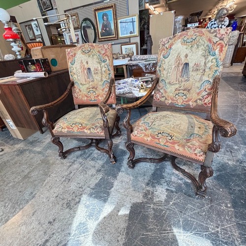 Antica coppia poltrone in - coppia,