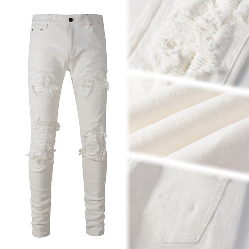 Jeans uomo bianco skinny
