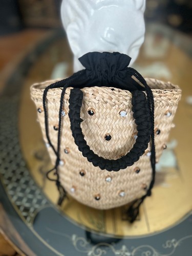 Borsa cestino paglia - , gioiello