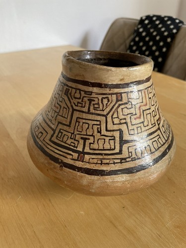 Vaso shipibo originale perù - vaso,