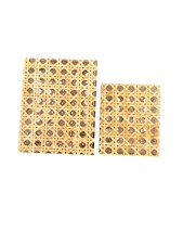 Coppia Di Scatole In Paglia Di Vienna In Policarbonato