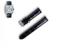 Cartier Santos-Dumont XL cinturino in pelle WSSA0022 18mm nero originale made in France