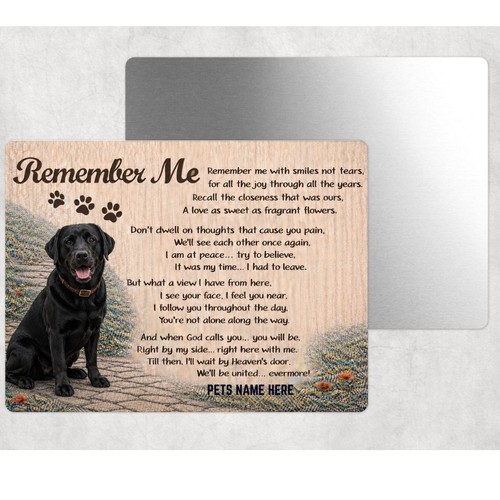 Insegna metallo memoriale cane - insegna,