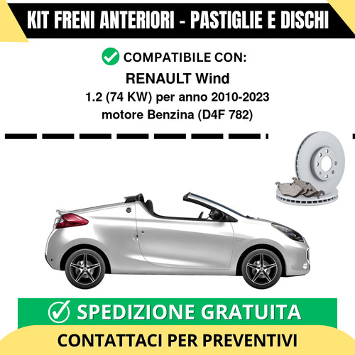 Kit freni anteriori pastiglie - kit,