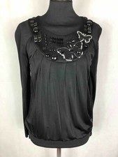 ICEBERG Maglia Maglietta Donna Elegante Da Sera Party Woman T-Shirt Sz.XS - 38