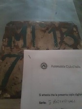 Targa Moto Vintage milano