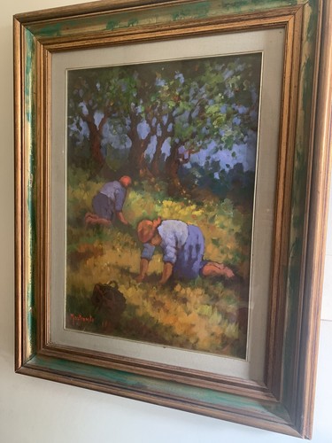 Quadro olio pittore - a,