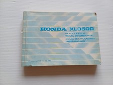 Honda XL 350 R 1984 manuale uso manutenzione inglese originale
