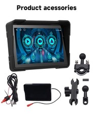 Schermo 5'' Navigatore Per MOTO Android Auto APPLE CarPlay Wireless Touch GPS