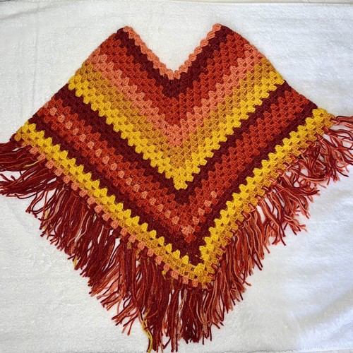 Poncho scialle fatto mano - a,